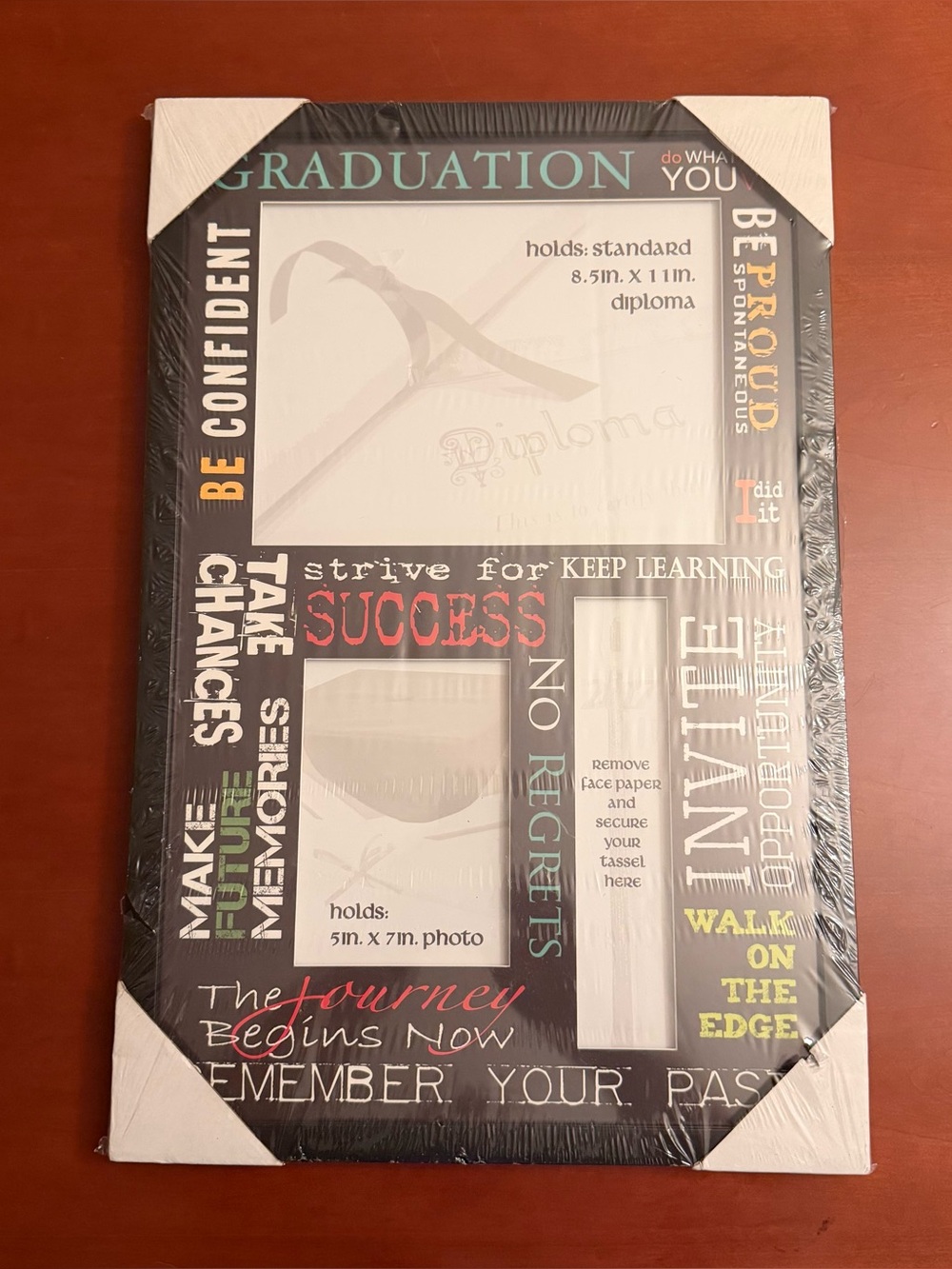 Title 274: Graduation Diploma Frame with Tassel Holder & Cap Display NIP